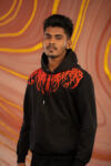 Black Scream Blood Highdensity Print Hoodie