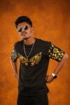Lion Shimmer Black Oversized T-Shirt