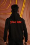Black Scream Blood Highdensity Print Hoodie