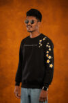 Black Sprinkle Star Sweatshirt