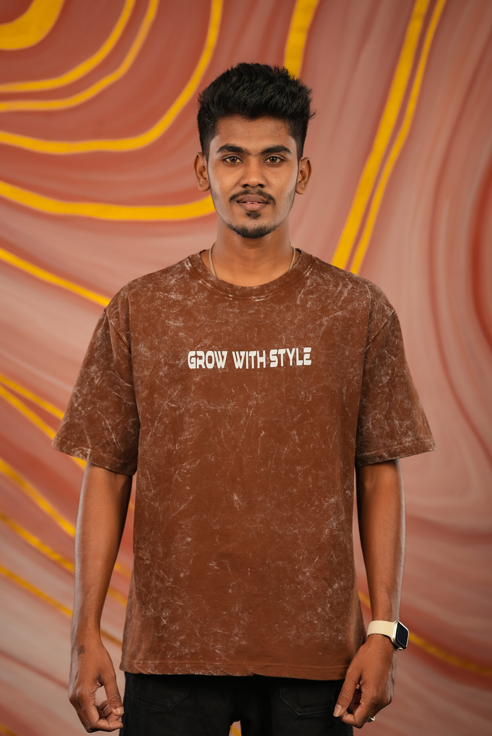 Brown Optic Wash Oversized T-Shirt Brown Optic Wash Oversized T-Shirt