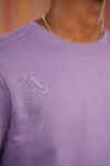 Purple Solid Sweatshirt