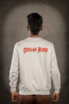 White Scream Blood Highdensity Print Sweatshirt